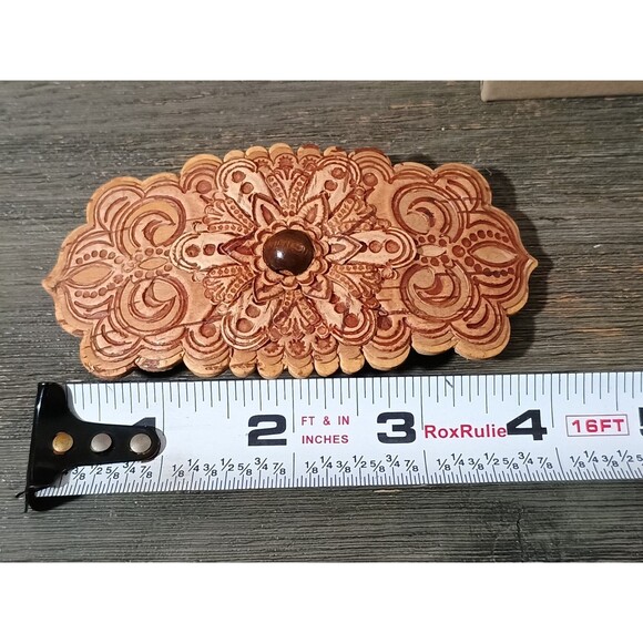 Russian Birch Bark Barrette Moon Sun Made In Siberia New - Picture 7 of 7